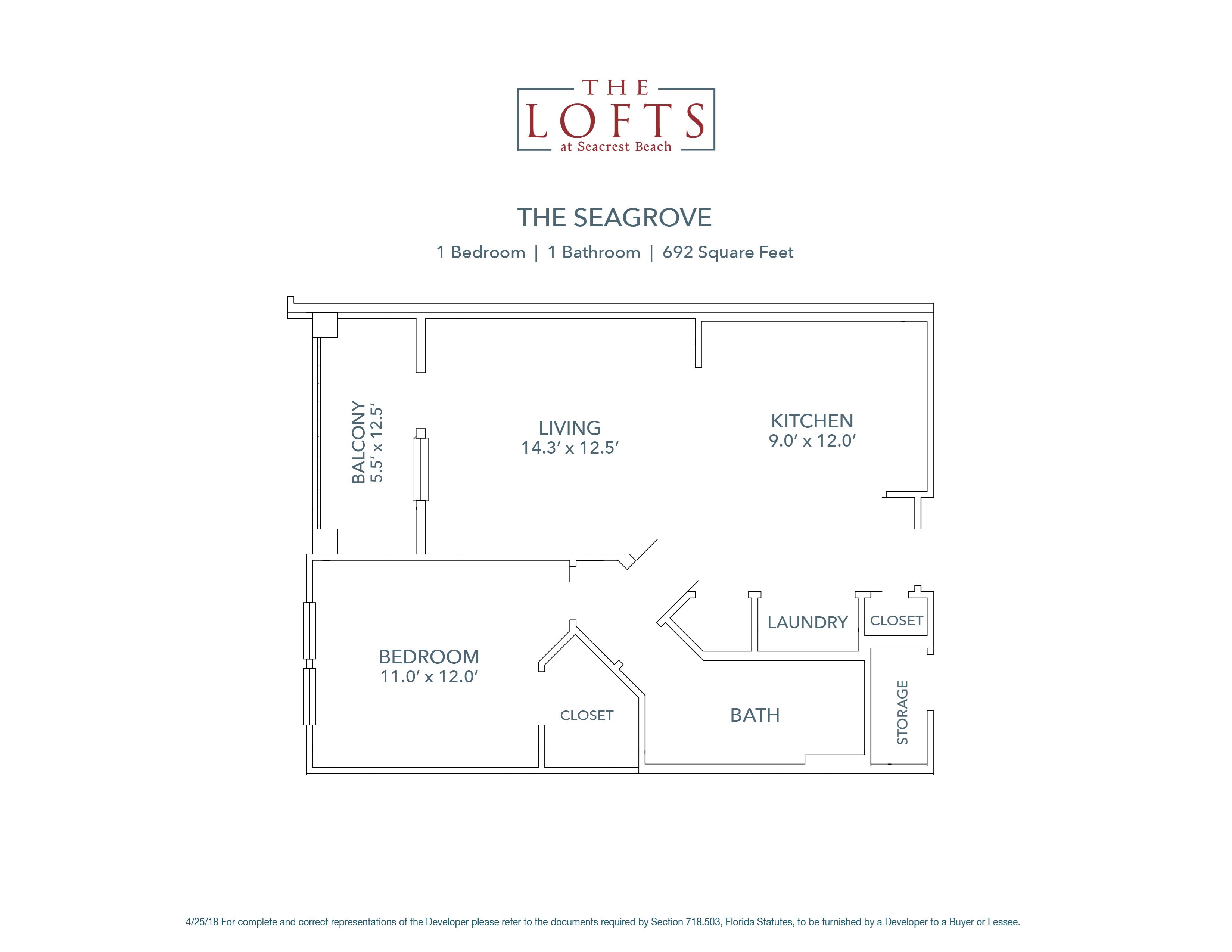 The Seagrove Floor Plan 1